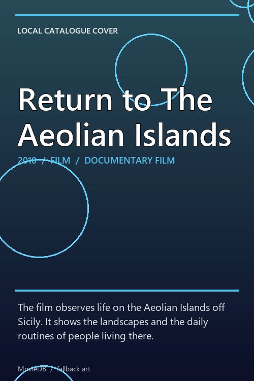 Return to The Aeolian Islands poster