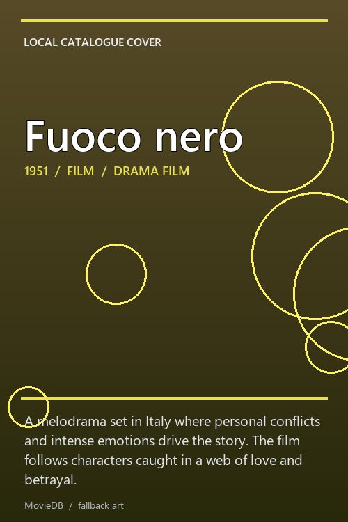 Fuoco nero poster