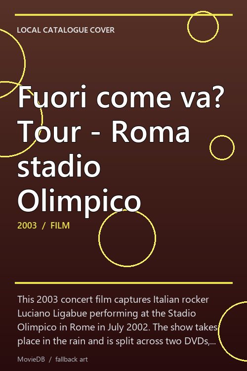 Fuori come va? Tour - Roma stadio Olimpico poster