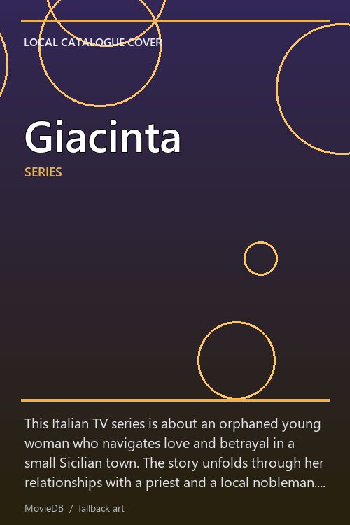 Giacinta poster