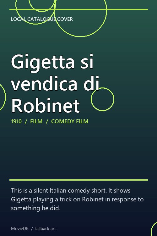 Gigetta si vendica di Robinet poster