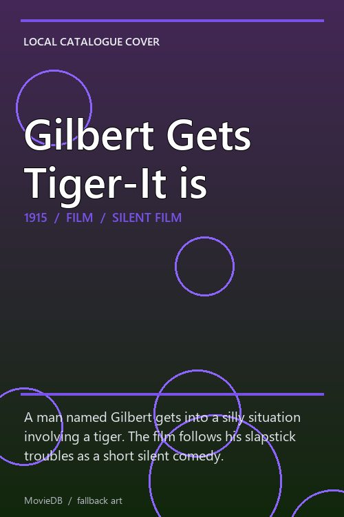 Gilbert Gets Tiger-It is poster