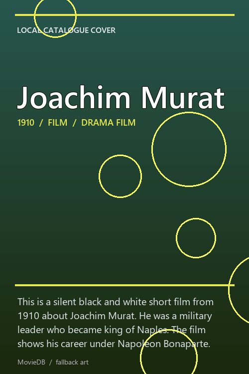 Joachim Murat poster