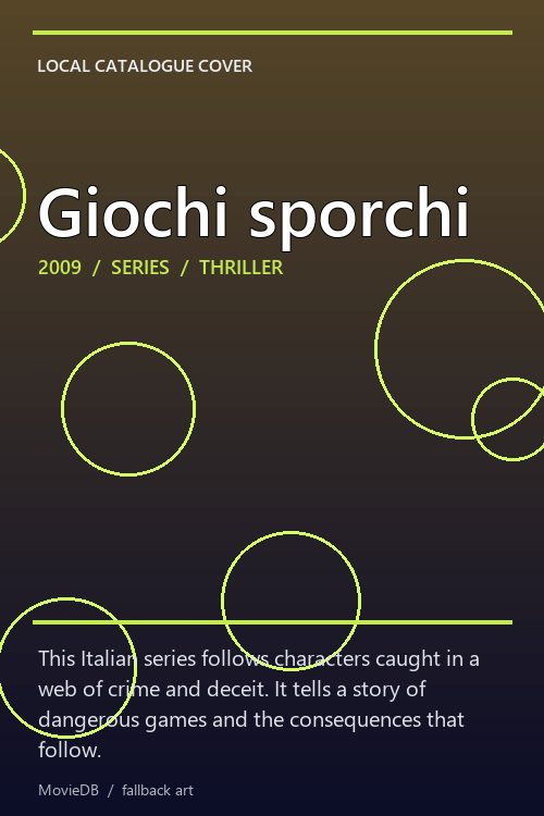 Giochi sporchi poster