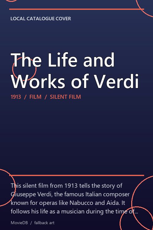 The Life and Works of Verdi poster