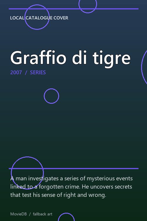 Graffio di tigre poster