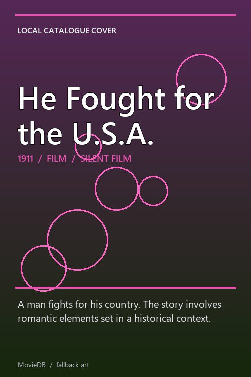 He Fought for the U.S.A. poster