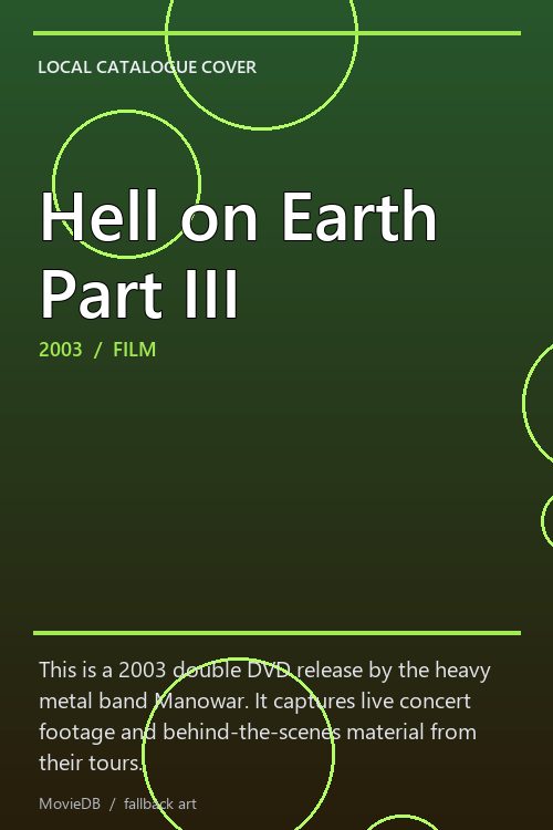 Hell on Earth Part III poster