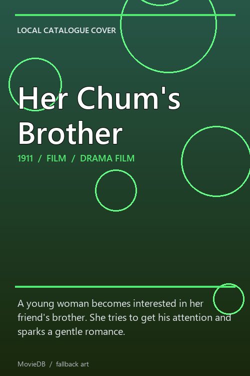 Her Chum's Brother poster