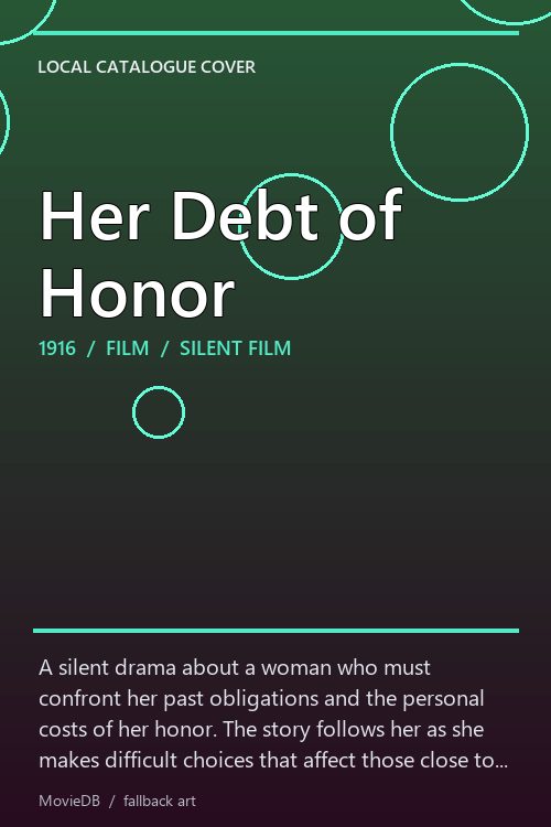 Her Debt of Honor poster