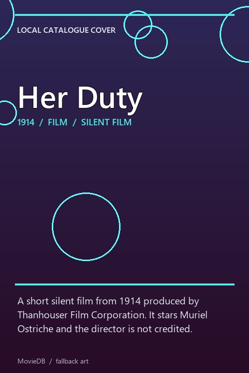 Her Duty poster