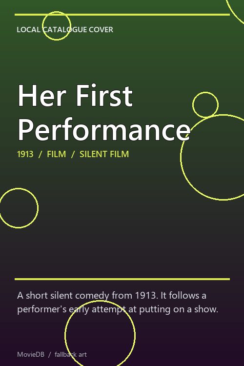 Her First Performance poster