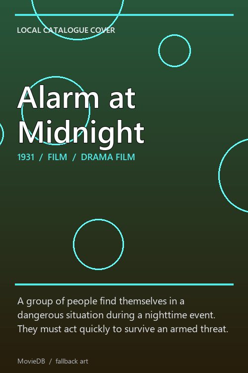 Alarm at Midnight poster