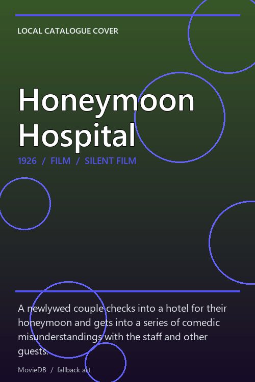 Honeymoon Hospital poster