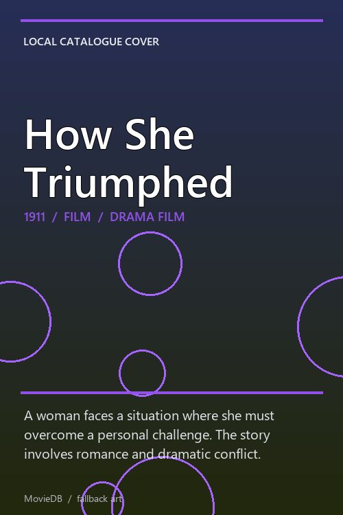 How She Triumphed poster