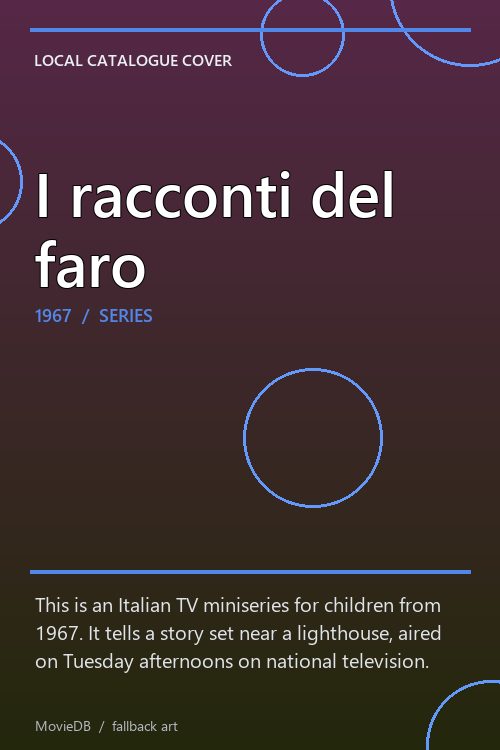 I racconti del faro poster