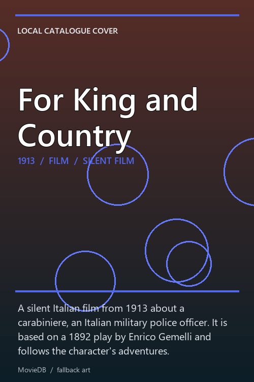 For King and Country poster