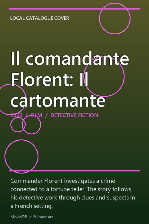 Il comandante Florent: Il cartomante poster