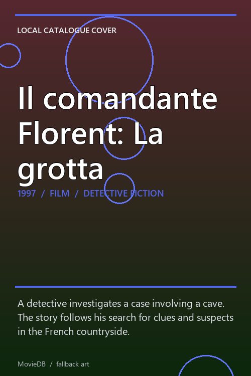 Il comandante Florent: La grotta poster