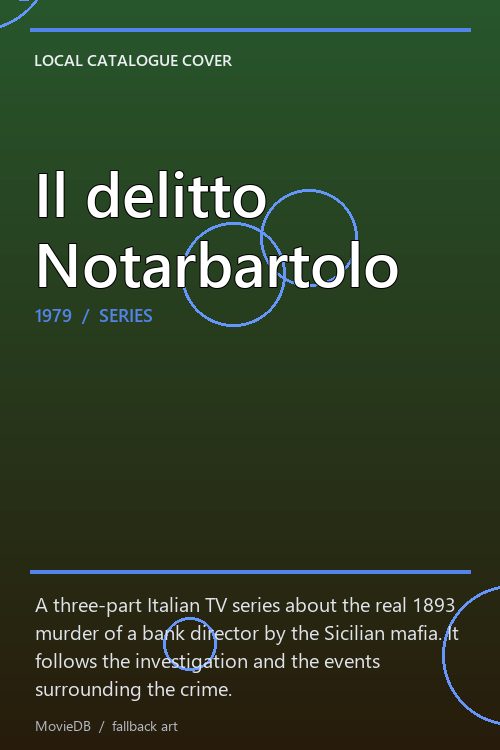 Il delitto Notarbartolo poster