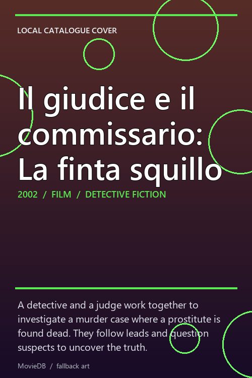 Il giudice e il commissario: La finta squillo poster