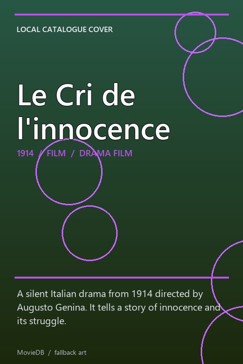 Le Cri de l'innocence poster