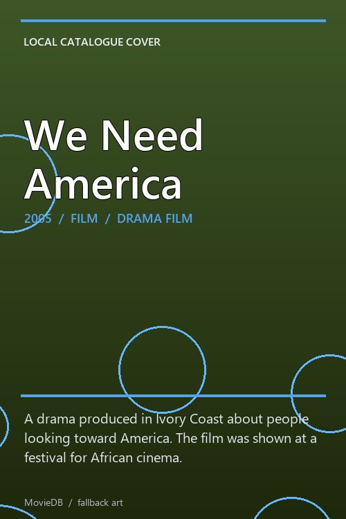 We Need America poster