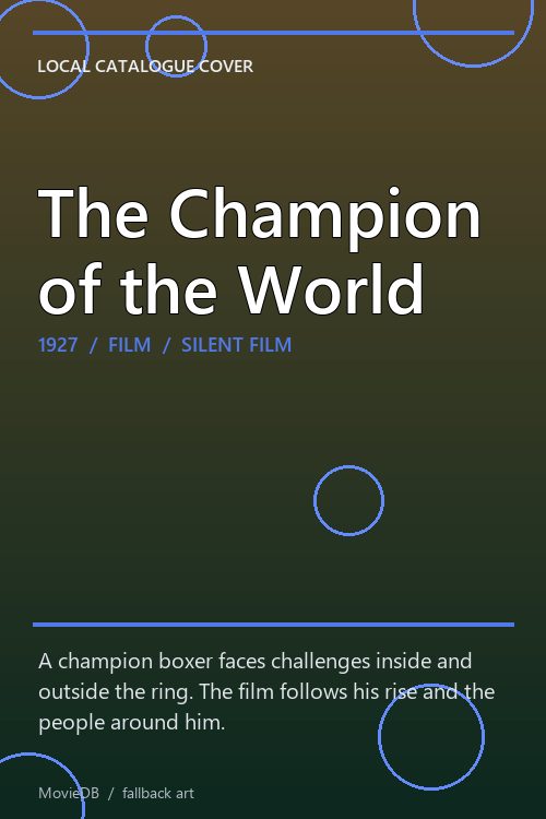 The Champion of the World poster