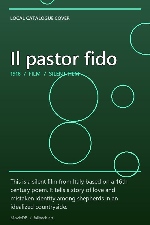 Il pastor fido poster