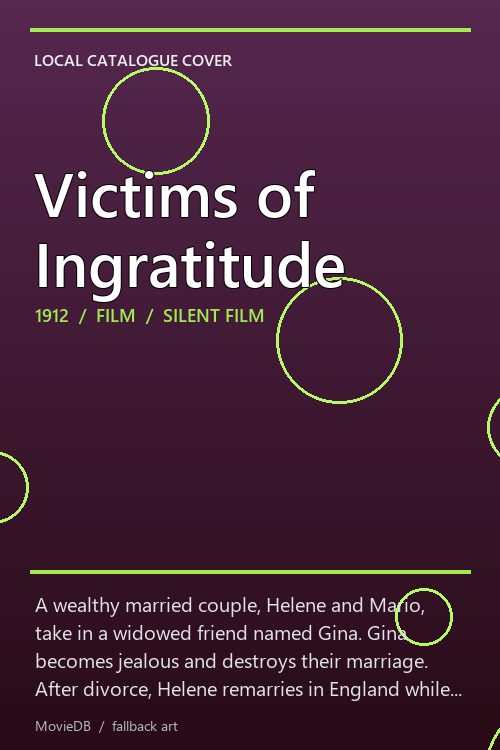 Victims of Ingratitude poster