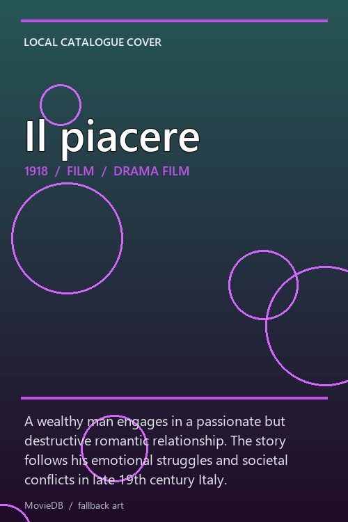 Il piacere poster