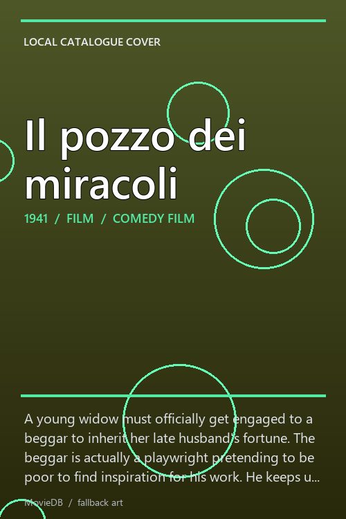 Il pozzo dei miracoli poster