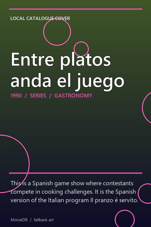 Entre platos anda el juego poster