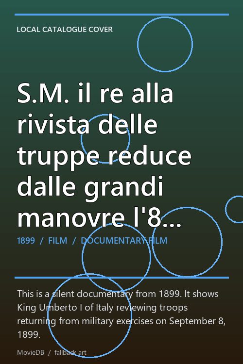 S.M. il re alla rivista delle truppe reduce dalle grandi manovre l'8 settembre poster