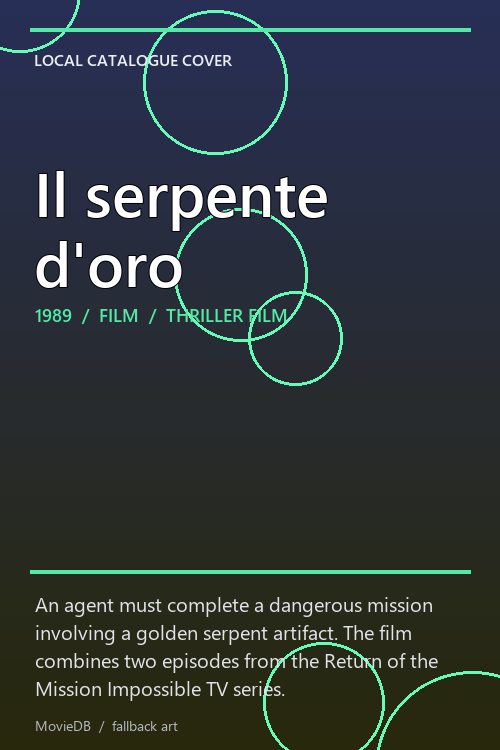 Il serpente d'oro poster