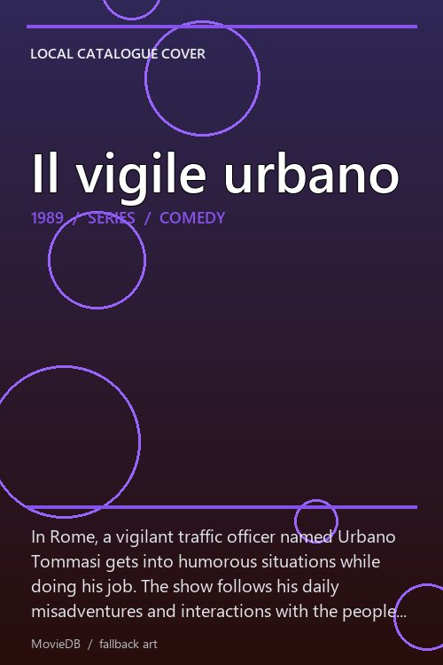 Il vigile urbano poster