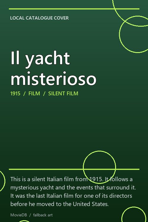 Il yacht misterioso poster