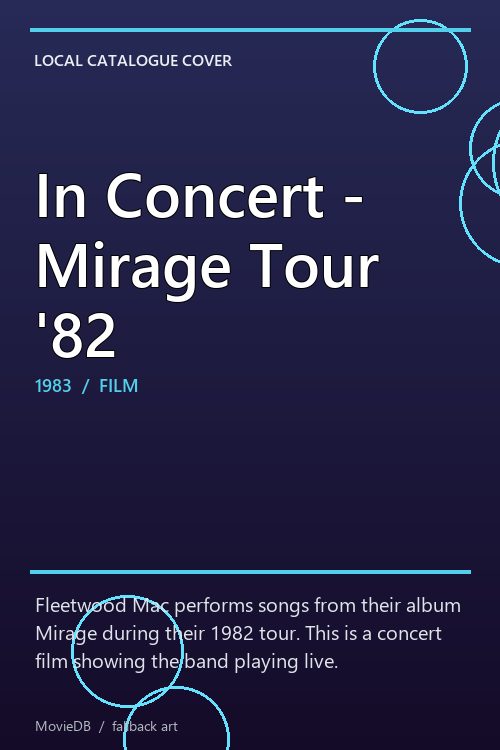 In Concert - Mirage Tour '82 poster