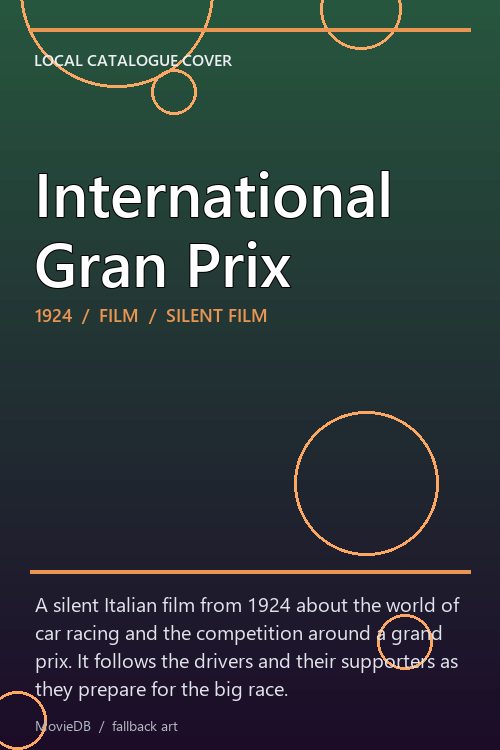 International Gran Prix poster
