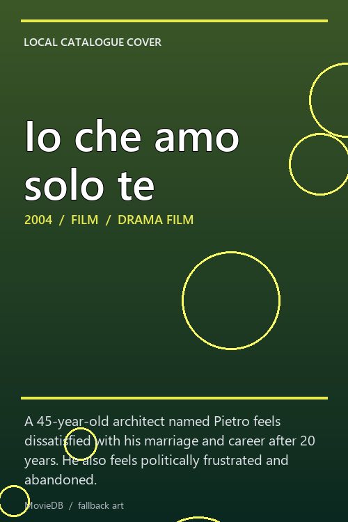 Io che amo solo te poster