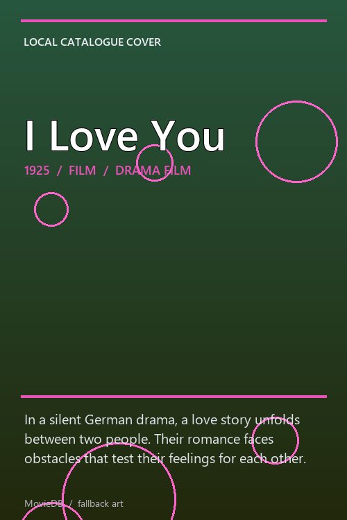 I Love You poster