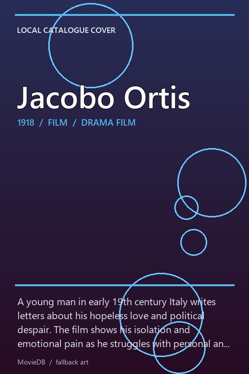 Jacobo Ortis poster