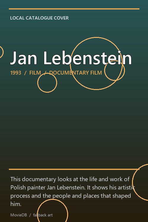 Jan Lebenstein poster