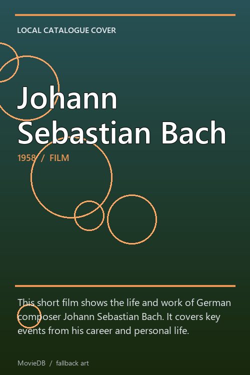 Johann Sebastian Bach poster