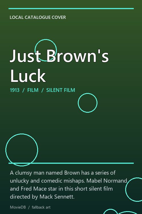 Just Brown's Luck poster