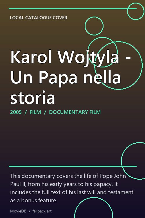 Karol Wojtyla - Un Papa nella storia poster