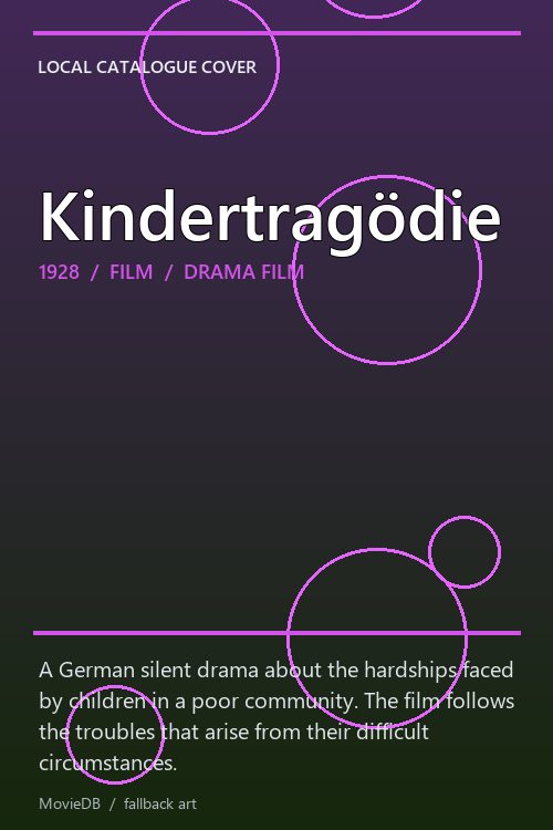 Kindertragödie poster
