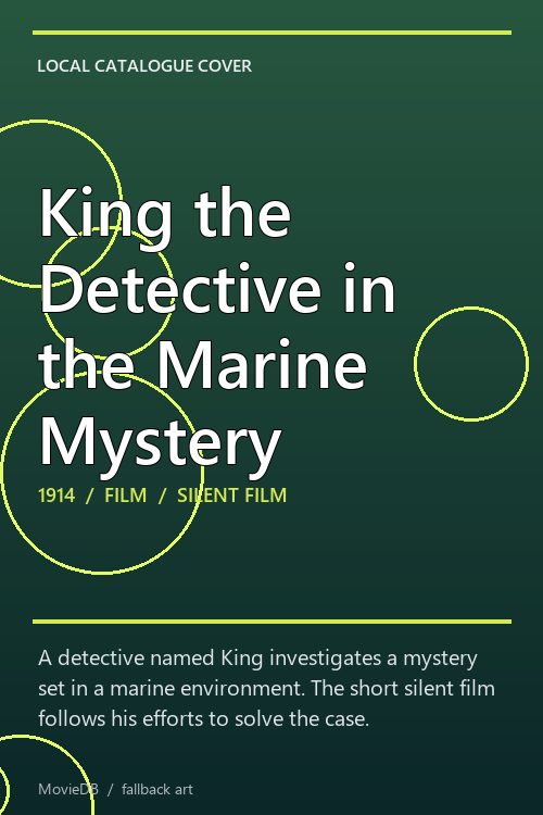 King the Detective in the Marine Mystery poster