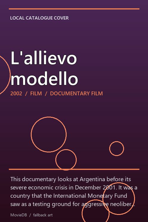 L'allievo modello poster