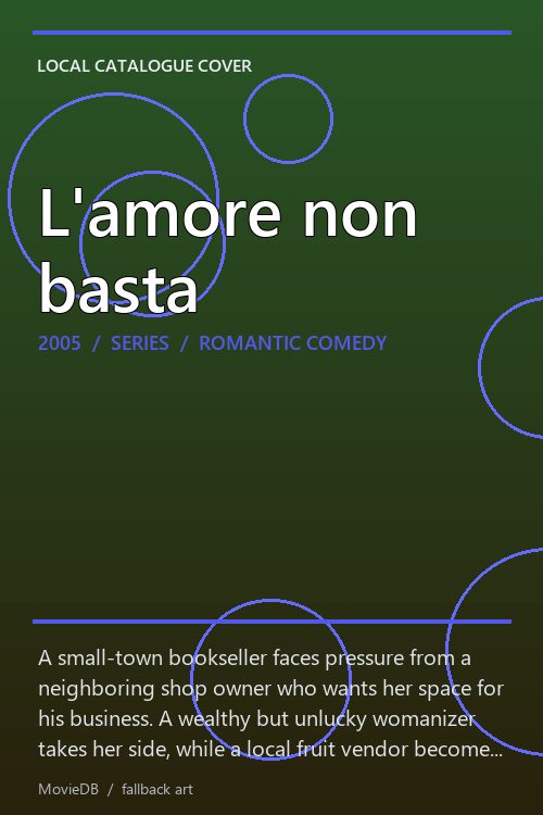 L'amore non basta poster